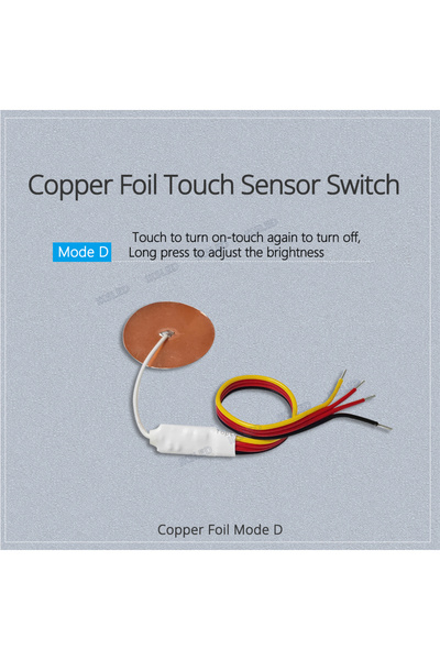 Choice مفتاح لمس صغير من رقائق النحاس - قطعة واحدة، يعمل بجهد 3.7 فولت، 5 فول...