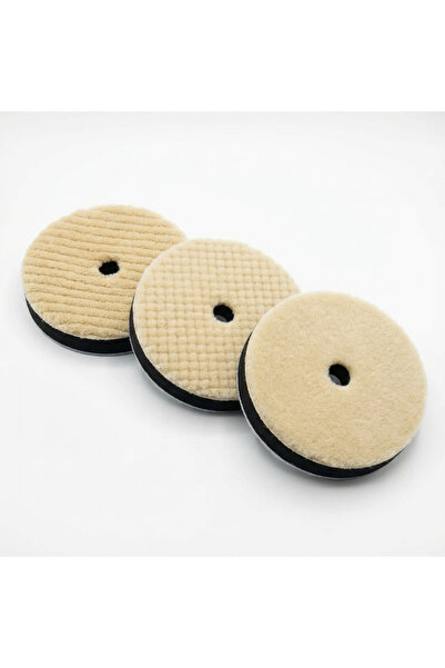 Choice مجموعة من 3 قطع من وسادات تلميع الصوف مقاس 5 بوصات، وأقراص تلميع يابان...