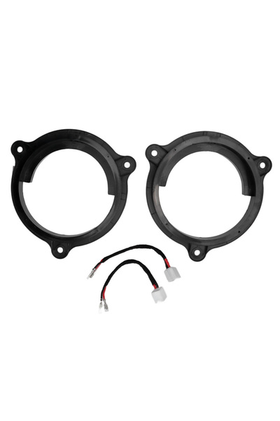 Choice black 2pcs 6.5in Car Black Speaker Adapter Spacer Bracket Ring with 2 ...