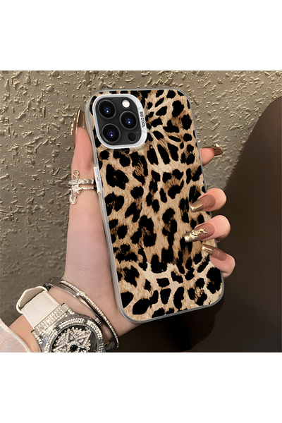 SLIMFELT iPhone 14 Pro Max Uyumlu Lüks Leopar Kılıfı, Düşmeye Dayanıklı Silik...