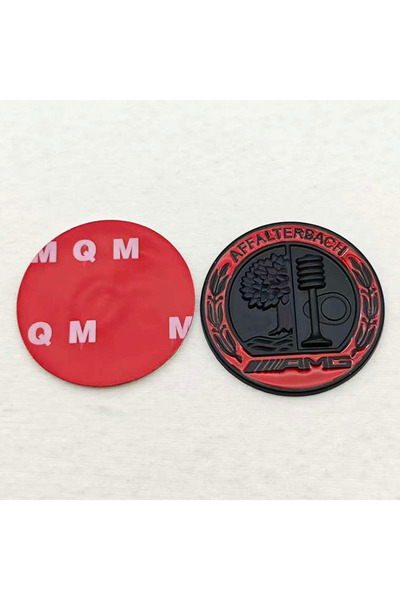 Choice ملصق تزييني جديد لعجلة القيادة باللونين الأسود والأحمر، مقاس 45 مم، قط...