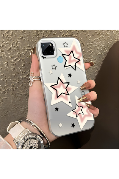 PATTERNOVA Realme C25Y/C21Y Compatible Shatterproof Silicone Cute Star Patter...