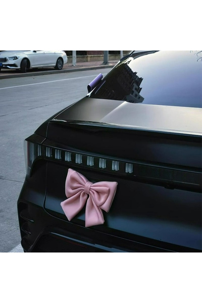 Choice3 فيونكة سيارة وردية، إكسسوارات سيارات وردية للنساء، ديكور خارجي لطيف ل...