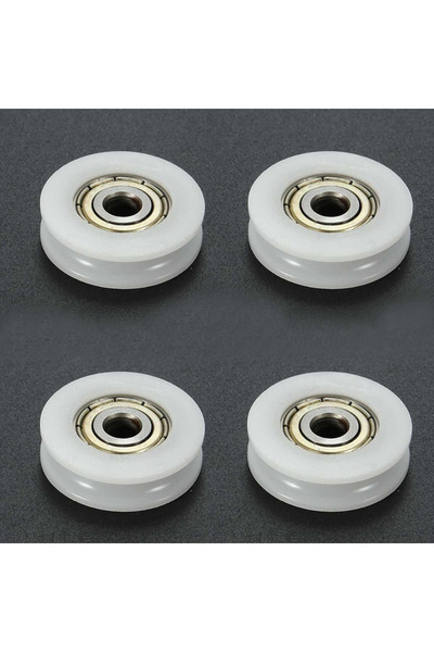 Choice 10pcs 10pcs U Groove Nylon Round Pulley Ball Bearing Wheel Roller for ...
