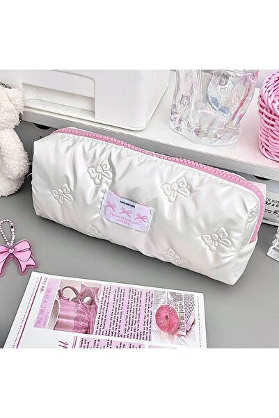 Choice Korean bow tie The New Bow Pencil Case Ins High-value Cute and Compact...