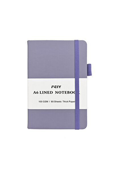 Choice دفتر ملاحظات صغير الحجم A6 بنفسجي اللون من Bview Art، بخطوط أفقية، سهل...