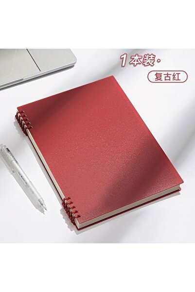 Choice دفتر ملاحظات عتيق اللون باللون الأحمر، مقاس B5، يتميز بمظهر أنيق لا يؤ...