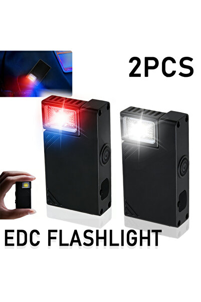 Choice مصباح يدوي صغير قابل لإعادة الشحن، مزود بخمسة أوضاع إضاءة، بضبط بؤري ث...