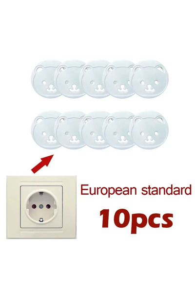 Choice Bear 10pcs Infant and Toddler Anti Electric Shock Safety Power Socket ...