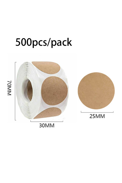 Choice 1pack D 2.5/5cm Rolled Gift Labels Self-adhesive Paper Stickers For Je...