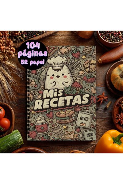 Choice WHITE A5 Spain Spiral Recipe Notebook,Recipe Collection Book for Both ...