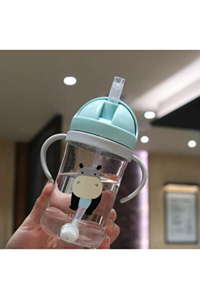 Choice زجاجة رضاعة للأطفال سعة 350 مل مع ماصة وكرة جاذبية وزجاجة واسعة العيار