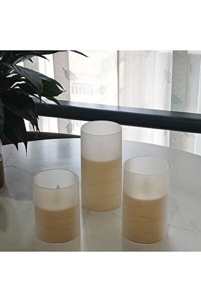 Choice White 3pcs Flickering Flameless Candles with Remote Acrylic LED Candle...