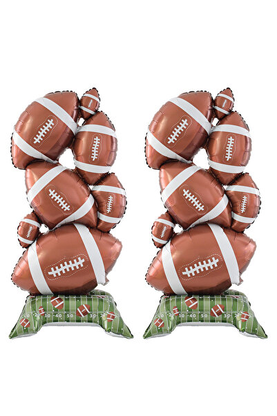 Choice Other 2Pcs 1/2 Pack Standing Football Party Decoration Ballo, Aluminum...