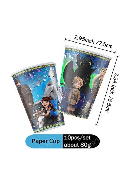 Choice مجموعة أكواب ورقية أخرى مكونة من 10 قطع، بتصميم كرتوني مستوحى من فيلم ...