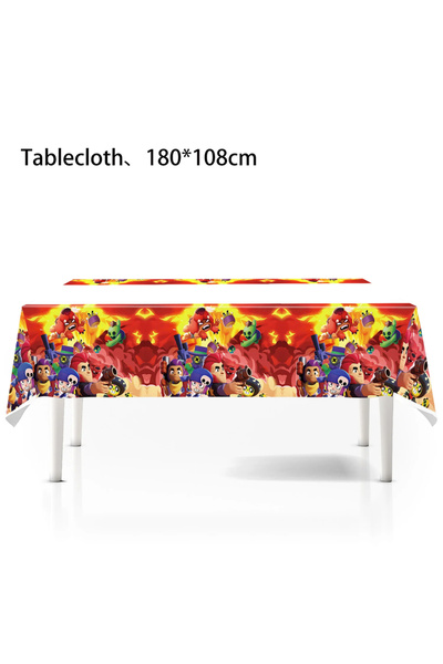 Choice مفرش طاولة واحد، زينة حفلات أعياد الميلاد بطابع ألعاب الرماية، أدوات م...