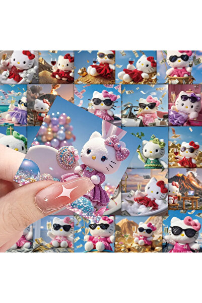 Choice 72pcs 72PCS Cute Hello Kitty Graffiti Stickers Sanrio Cartoon Sticker ...