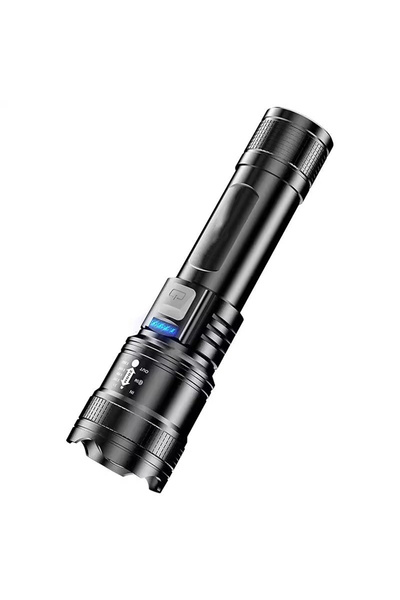 Choice مصباح يدوي LED عالي الطاقة قابل لإعادة الشحن، مصباح قوي جدًا مزود بإضا...