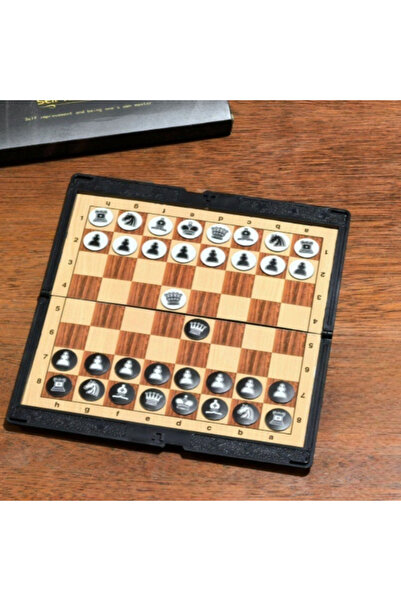 Choice طقم شطرنج صغير مكون من قطعة واحدة مع لوحة ألعاب مغناطيسية قابلة للطي ل...