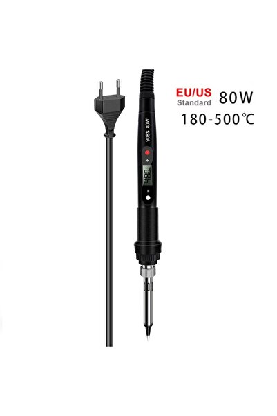 Choice طقم مكواة لحام كهربائية أوروبية مكون من 5 قطع، 80 واط، شاشة LCD رقمية،...