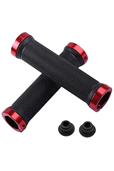 Choice Red handlebars for bicycles, alloy lock anti-slip handles, suitable fo...