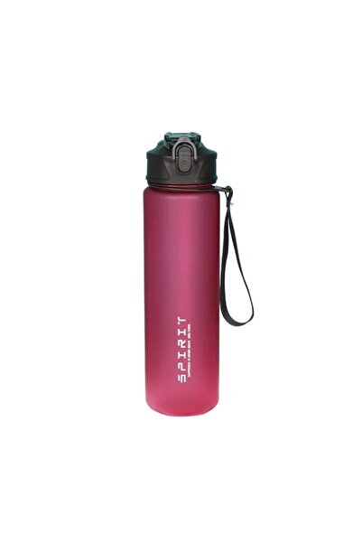 Choice Red Portable Sports Water Bottle with Time Scale and Straw Leakproof M...