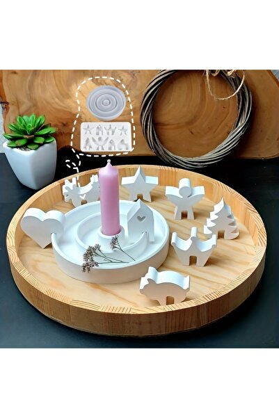 Choice full-size angel hous 2pcs Resin Silicone Jewelry Molds - Spiral Round ...