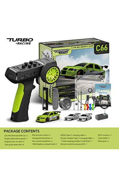 Choice سيارة سباق توربو C66 C64 C65 C66 صغيرة تعمل بالتحكم عن بعد كهربائي بمق...