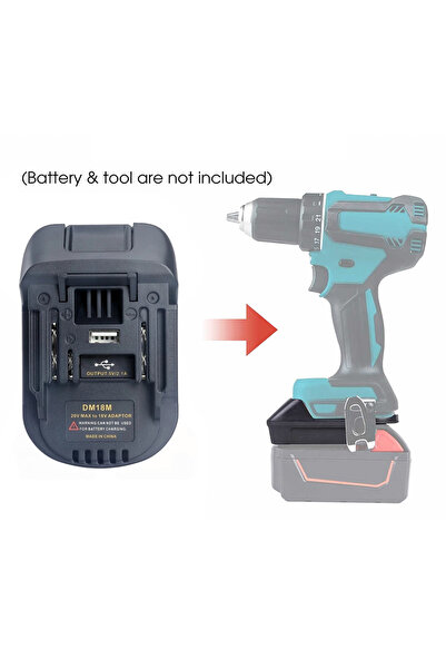 Choice DM18M Battery Adapter For Milwaukee For Dewalt to For Makita Bl1830 Bl...