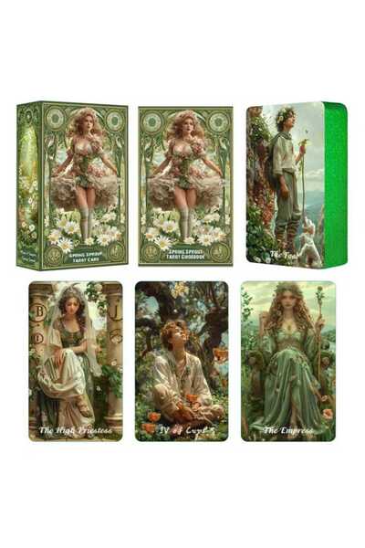 Choice CM26110 Tarot Cards for Beginners with Guidebook, Spring Sprout Tarot ...