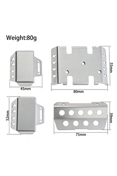 Choice LC79 1 SET Stainless Steel Chassis Armor Axle Protector Skid Plate for...