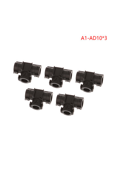 Choice7 A1 5Pcs T-shaped Y-shaped Three-Way Plastic Corrugated Hose Openable ...