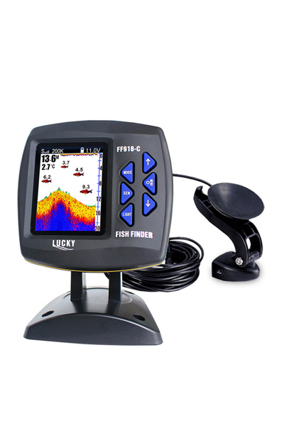 Choice جهاز كشف الأسماك السلكي بشاشة ملونة FF918-C100DS LUCK Y FF918-C100DS ث...