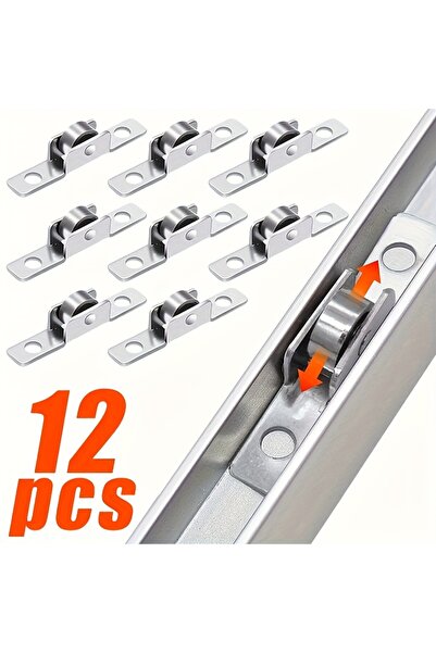 Choice 12pcs 12Pcs Sliding Door Rollers Durable Metal Pulley Wheel for Cabine...