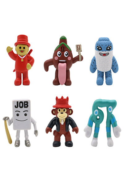 Choice1 ٦ قطع، ٩ سم، لعبة "اسرق دماغًا" باللون الأزرق رقم ٦٧، مصنوعة من مادة ...