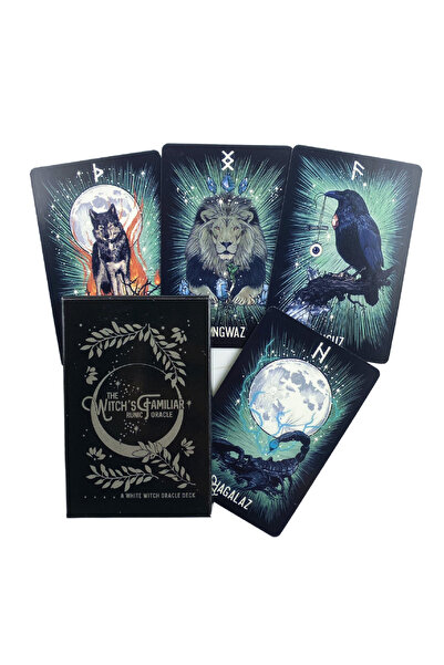 Choice1 381 Witch'S Familiar Runic Oracle 24 Card Indie Tarot Deck Runes Rune...