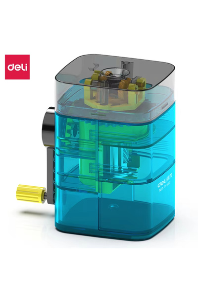 Choice Blue Deli Automatic Pencil Sharpener Transparent Mechanical Sharpener ...