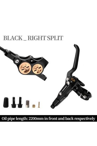 Choice فرامل قرصية هيدروليكية رباعية المكابس من نوع R TANKE MTB سوداء اللون، ...