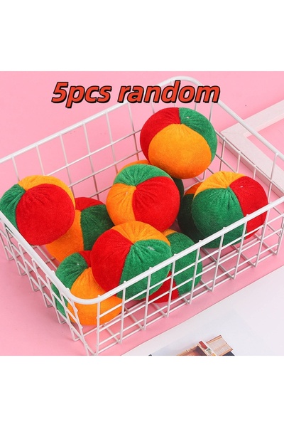 Choice 5 قطع عشوائية من لعبة رمي أكياس الرمل على شكل يقطينة، لعبة رياضية للأط...