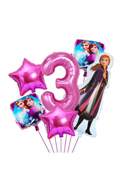 Choice مجموعة بالونات فويل مكونة من 6 قطع بتصميم فروزن، بالونات أميرات عائشة ...