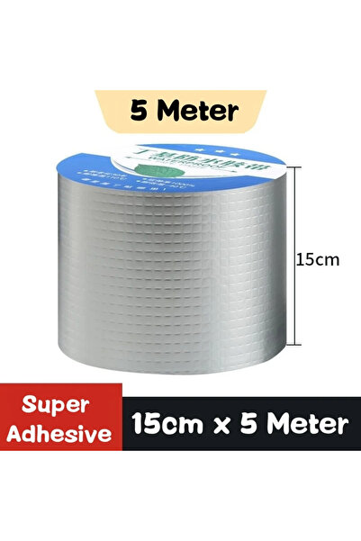 Choice1 شريط بوتيل مقاوم للماء، 1.5 مم، 15 سم × 5 م، شريط لاصق ذاتي مانع للتس...