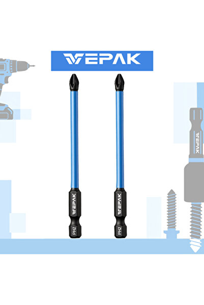 Choice6 VP1PH2090-1-2PCS VEPAK Impact Screwdriver Bit Holder Set Hexagonal Ha...