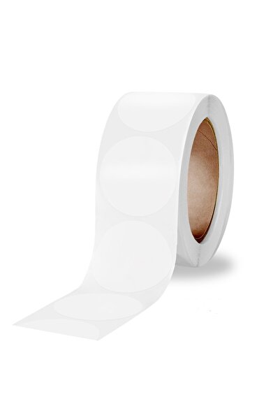 Choice 500 قطعة/لفة من ملصقات التغليف الدائرية الشفافة - ملصقات تغليف علب اله...