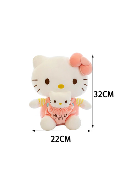 Choice دمية محشوة ناعمة من القطيفة على شكل أم وطفل من سانريو، مقاس 32 سم، هيل...