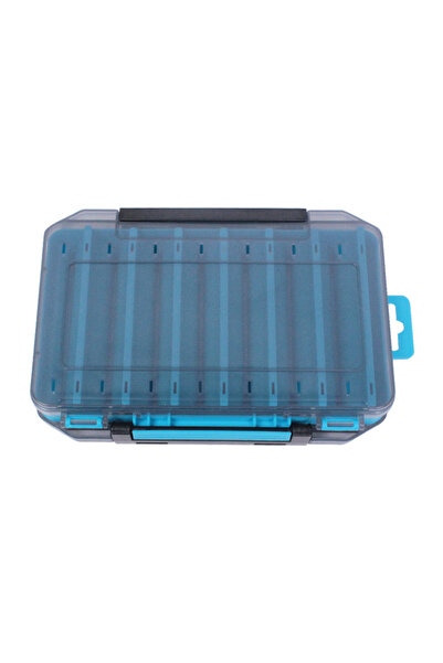 Choice صندوق طُعم مزدوج الجوانب أزرق، صندوق طُعم صلب، صندوق تخزين ملحقات، صند...