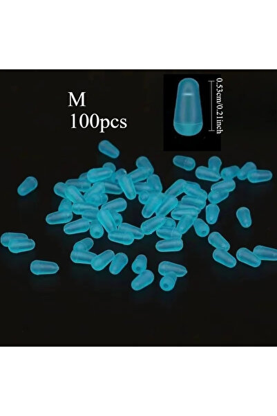 Choice 100 قطعة من عوامات صيد السمك Ackibbik مقاس 6.5 مم، مصنوعة من السيليكون...