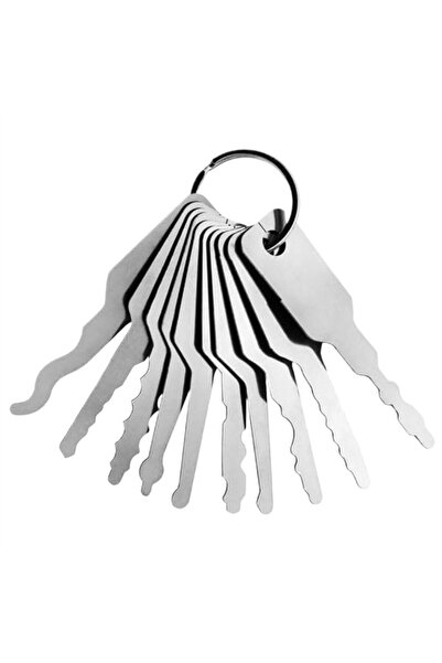 Choice M 10pcs 10pcs Stainless Steel Key Blanks Keys Replacement Skeleton Loc...