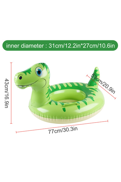 Choice Green 1PC Green Dinosaur Inflatable Swim Ring, Fun Pool Float, Perfect...