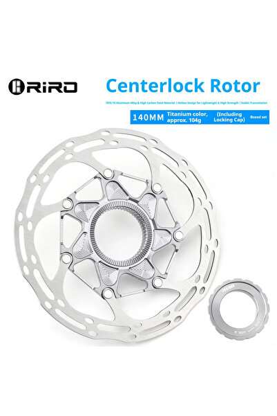 Choice قرص فرامل مركزي RIRO بلون التيتانيوم، قطعة واحدة، مقاس 140 مم/160 مم، ...