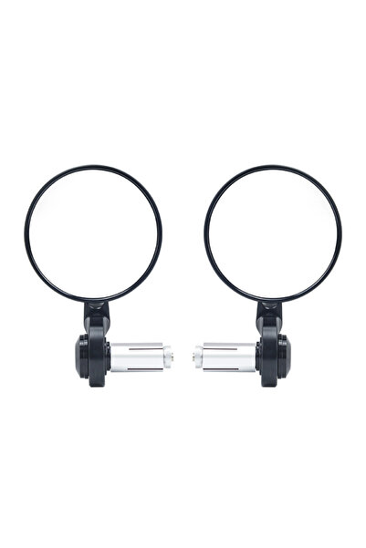 Choice11 مرايا دراجة نارية 015CB-BK-WT، مناسبة لمقود دراجة كافيه ريسر، مصنوعة...